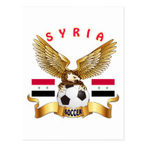 Syria Football Designs Postcard