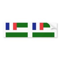 Syria French Mandate, France flag Bumper Stickers