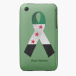 Syria National Flag Ribbon iPhone 3G/3GS Case