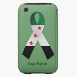 Syria National Flag Ribbon iPhone 3G/3GS Tough