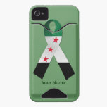 Syria National Flag Ribbon iPhone 4/4S ID Case