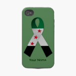 Syria National Flag Ribbon iPhone 4/4S Tough Case