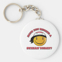 Syria smiley flag designs key chains