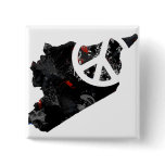 Syria Trendy Peace Sign with Syrian map buttons
