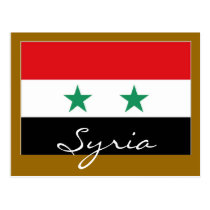 Syrian flag postcard