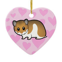 Syrian Hamster Love Christmas Tree Ornament