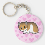 Syrian Hamster Love Keychain