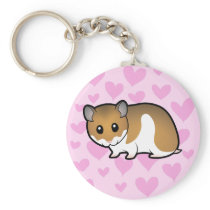 Syrian Hamster Love Keychain