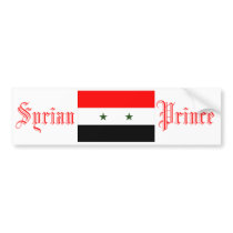 Syrian Prince, Bumper Sticker