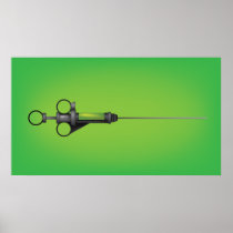 Syringe Green Poster