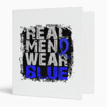 Syringomyelia Real Men Wear Blue 3 Ring Binder