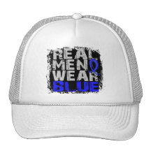 Syringomyelia Real Men Wear Blue Mesh Hat