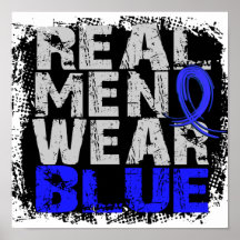 Syringomyelia Real Men Wear Blue Print