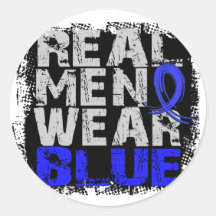 Syringomyelia Real Men Wear Blue Stickers