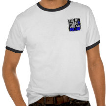 Syringomyelia Real Men Wear Blue Tee Shirts