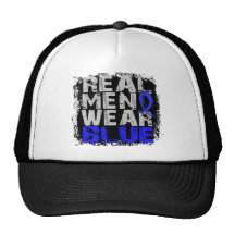 Syringomyelia Real Men Wear Blue Trucker Hats