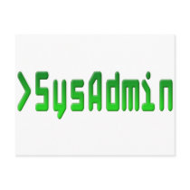 SysAdmin postcards