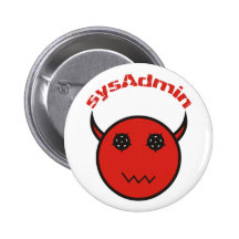 sysAdmin system administrator system administrator Pinback Button