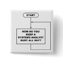 Systems Analyst Button