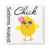 Systems Analyst Chick magnets by chicktshirts Systems Analyst Chick magnets