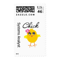 Systems Analyst Chick Postage Stamp