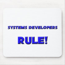 Systems Developers Rule! mousepads by professions Systems Developers Rule! mousepads