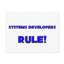 Systems Developers Rule! postcards by professions Systems Developers Rule! postcards