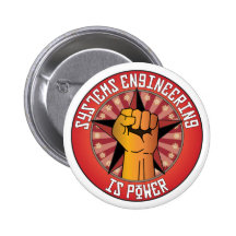 Systems Engineering Is Power Pinback Button