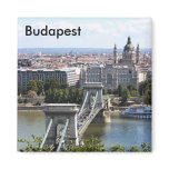 Szechenyi Chain Bridge, Budapest, Hungary, Buda... Magnet