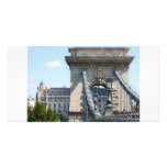 Szechenyi Chain Bridge, Budapest, Hungary Custom Photo Card