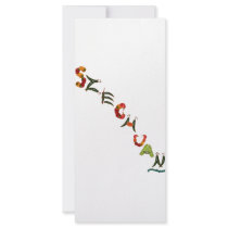 Szechuan Chili Peppers Rack Card