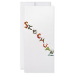 Szechuan Chili Peppers Rack Card