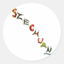 Szechuan Chili Peppers Round Stickers
