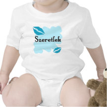 Szeretlek - Hungarian I love you Baby Bodysuit