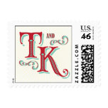 T and K Carnival Monogram stamp