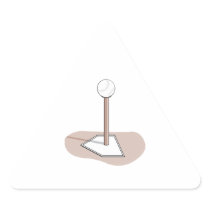 t-ball vector graphic triangle sticker