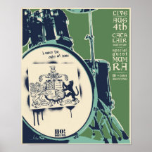 T-cats concert poster - green