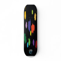 T-Does Designs paint splats skateboard by tdoes1 T-Does Designs paint splats skateboard