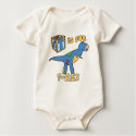 T is for T-Rex Baby Creeper t-shirts by PatchworkPals T is for T-Rex Baby Creeper t-shirts