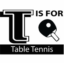 T Is For Table Tennis photo sculptures