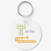 T is for Trombone keychains