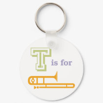 T is for Trombone keychains