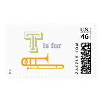 T is for Trombone postage