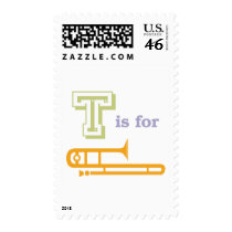 T is for Trombone postage