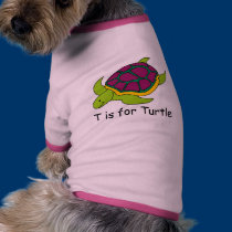 T is for Turtle pet clothing