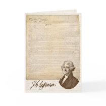 T. Jefferson: Opinion & Reason - Greeting Card