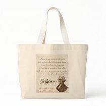T. Jefferson: Opinion & Reason - Jumbo Tote bags by bontondesigns T. Jefferson: Opinion & Reason - Jumbo Tote bags