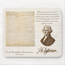 T. Jefferson: Opinion & Reason - Mousepad