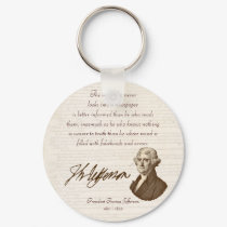 T. Jefferson: Truth & Newspapers - Keychain by bontondesigns T. Jefferson: Truth & Newspapers - Keychain