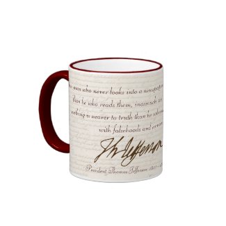 T. Jefferson: Truth & Newspapers - Mug #2 mug